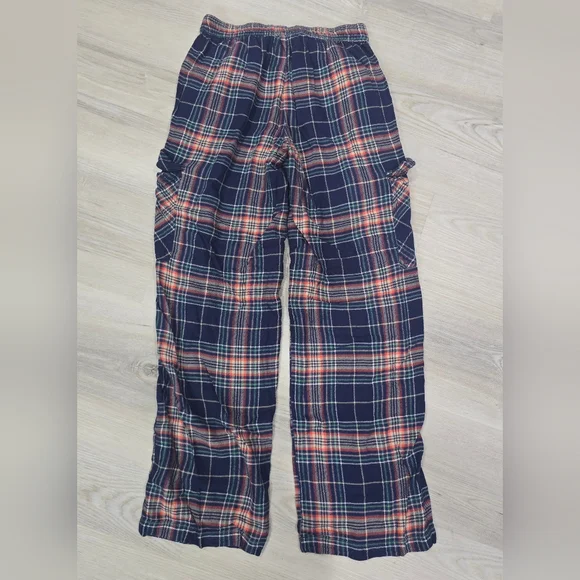 Aerie Flannel Plaid Cargo Skater Pajama Pants Oversized XXS - Picture 5 of 6
